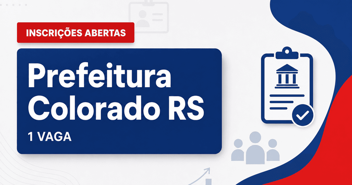 Prefeitura de Colorado RS abre processo seletivo com 1 vaga para técnico em enfermagem - Prefeitura de Colorado