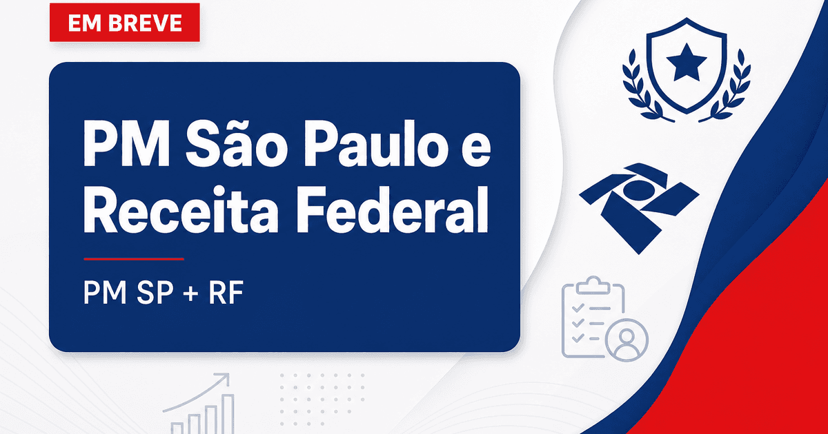 Concursos PM SP e Receita Federal se destacam nesta quarta, 3 - Polícia Militar de São Paulo e Receita Federal