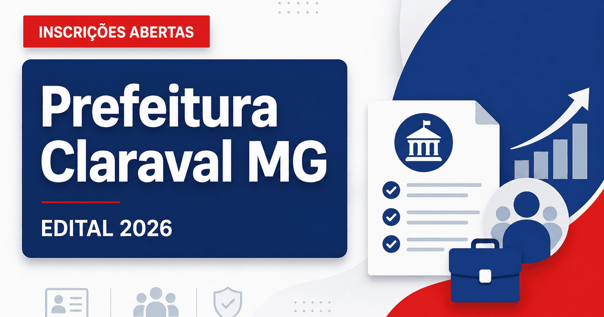 Prefeitura de Claraval MG abre processo seletivo para motorista I - Prefeitura de Claraval