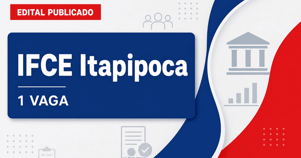 Instituto Federal do Ceará concurso para professor em Itapipoca com 1 vaga - Instituto Federal do Ceará