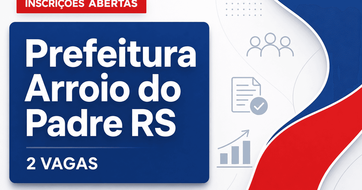 Prefeitura de Arroio do Padre: Prefeitura de Arroio do Padre - RS abre seleções para Dentista e Médico Ginecologista - Prefeitura de Arroio do Padre