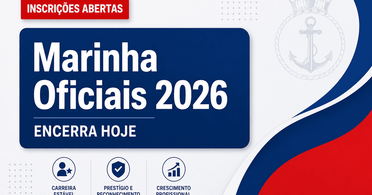 Concurso da Marinha encerra inscrições para oficiais nesta quinta-feira (4) - da Marinha encerra inscriçõesra oficiais nesta quinta-feira (4)