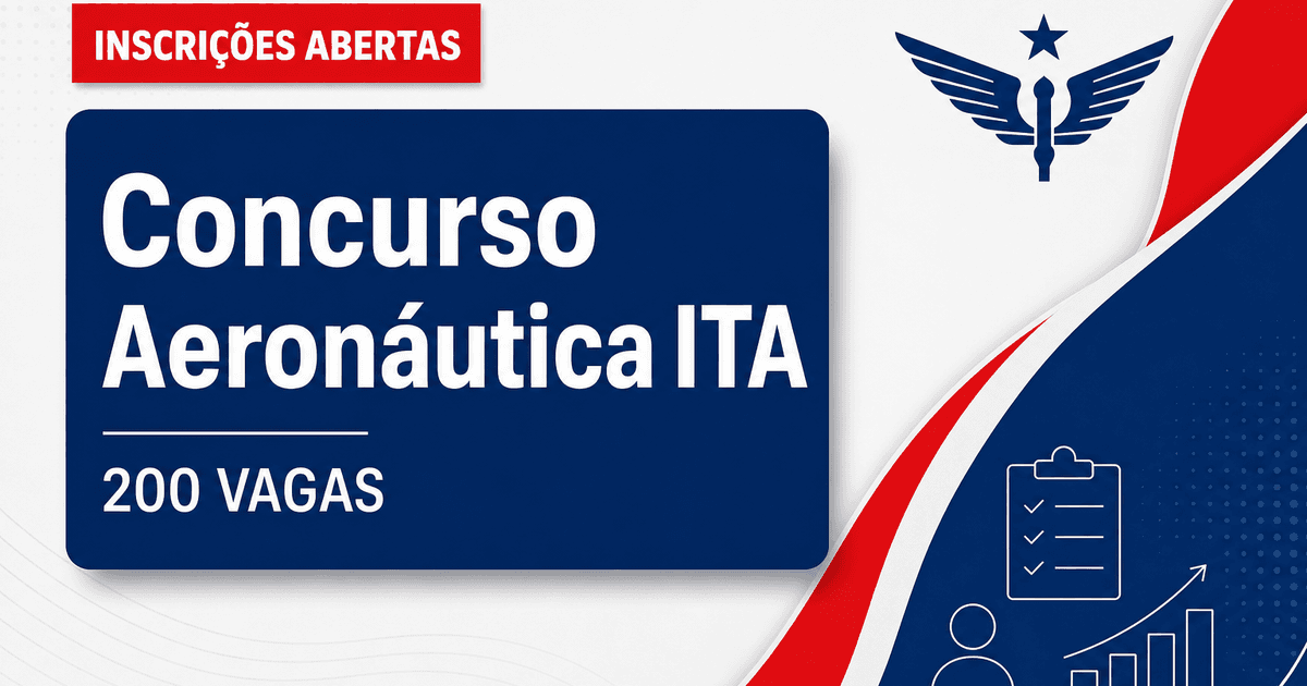 Concurso da Aeronáutica tem inscrições abertas para 200 vagas no ITA - da Aeronáutica tem inscrições abertasra 200 vagas no ITA