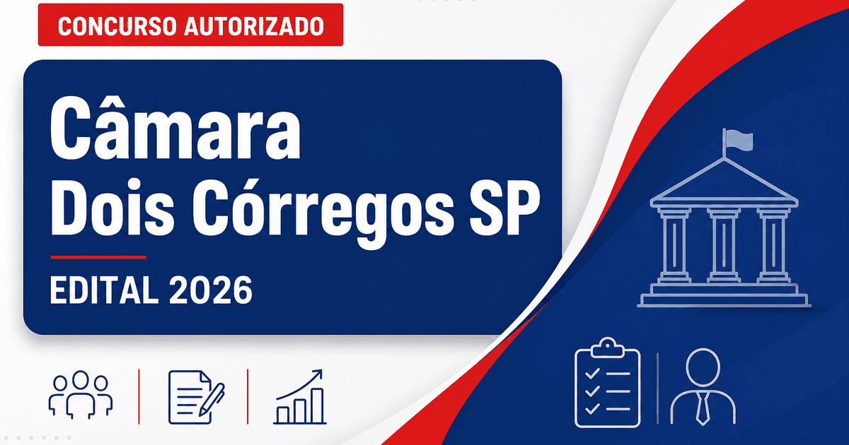 Concurso Câmara de Dois Córregos SP: iniciada escolha da banca para nova seleção - Câmara Municipal