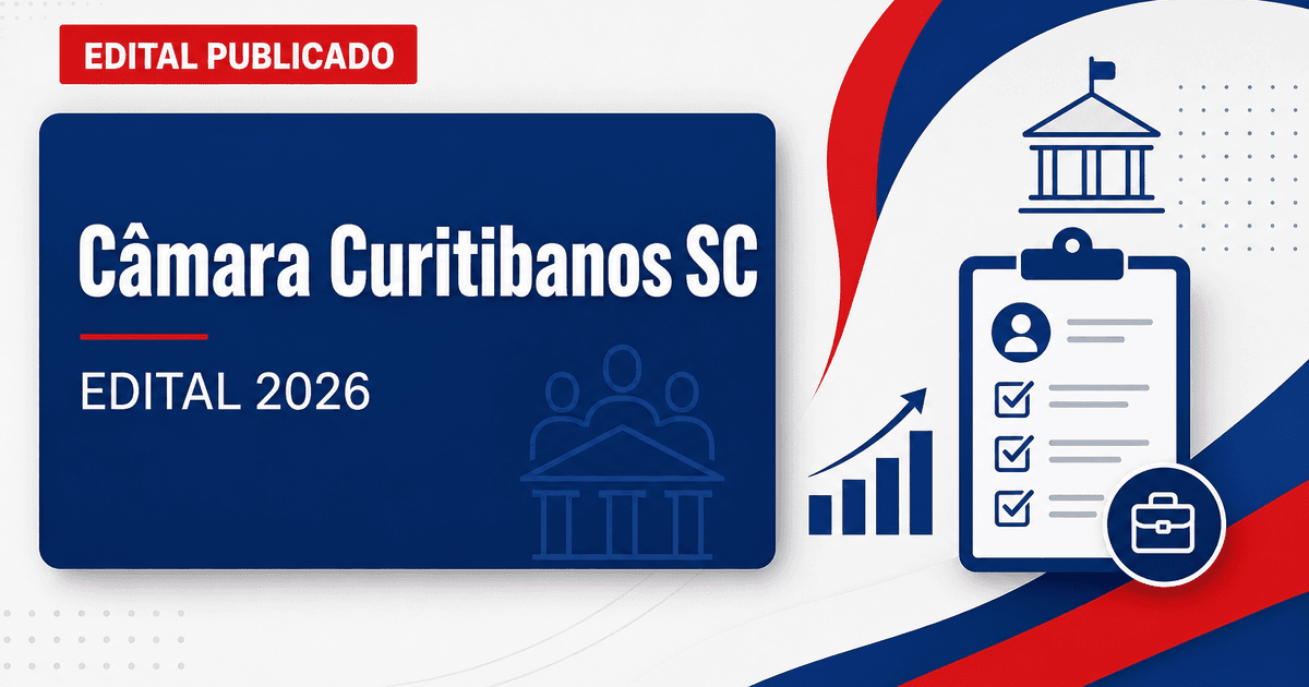 Câmara de Curitibanos - SC abre concurso para Procurador Jurídico e Controlador Interno - Câmara de Curitibanos
