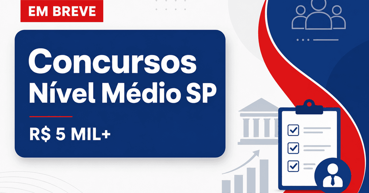 Sem faculdade? Veja concursos de nível médio em SP com salários superiores a R$ 5 mil - Não identificado