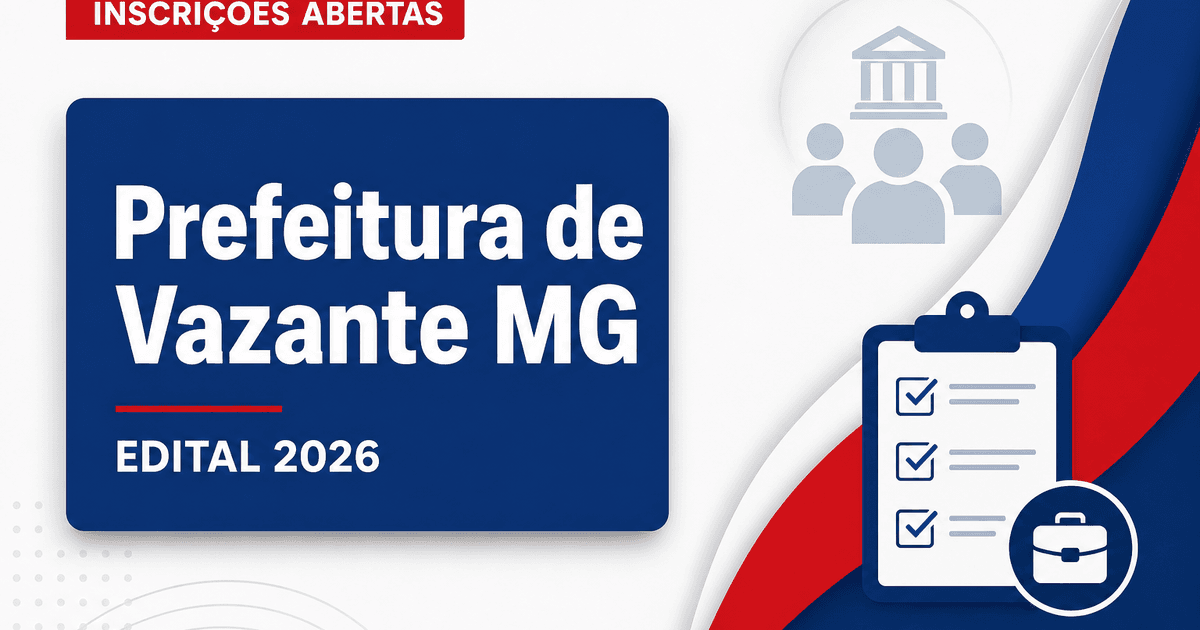 Prefeitura de Vazante - MG abre processo seletivo para Nutricionista - Prefeitura de Vazante