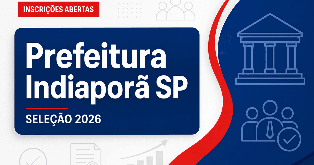 Prefeitura de Indiaporã - SP abre seleção para psicólogo e motorista - Prefeitura de Indiaporã