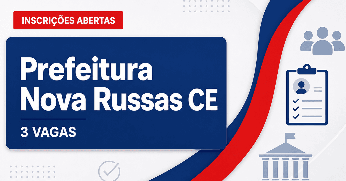 Prefeitura de Nova Russas CE abre processo seletivo com 3 vagas para agente de saúde - Prefeitura de Nova Russas