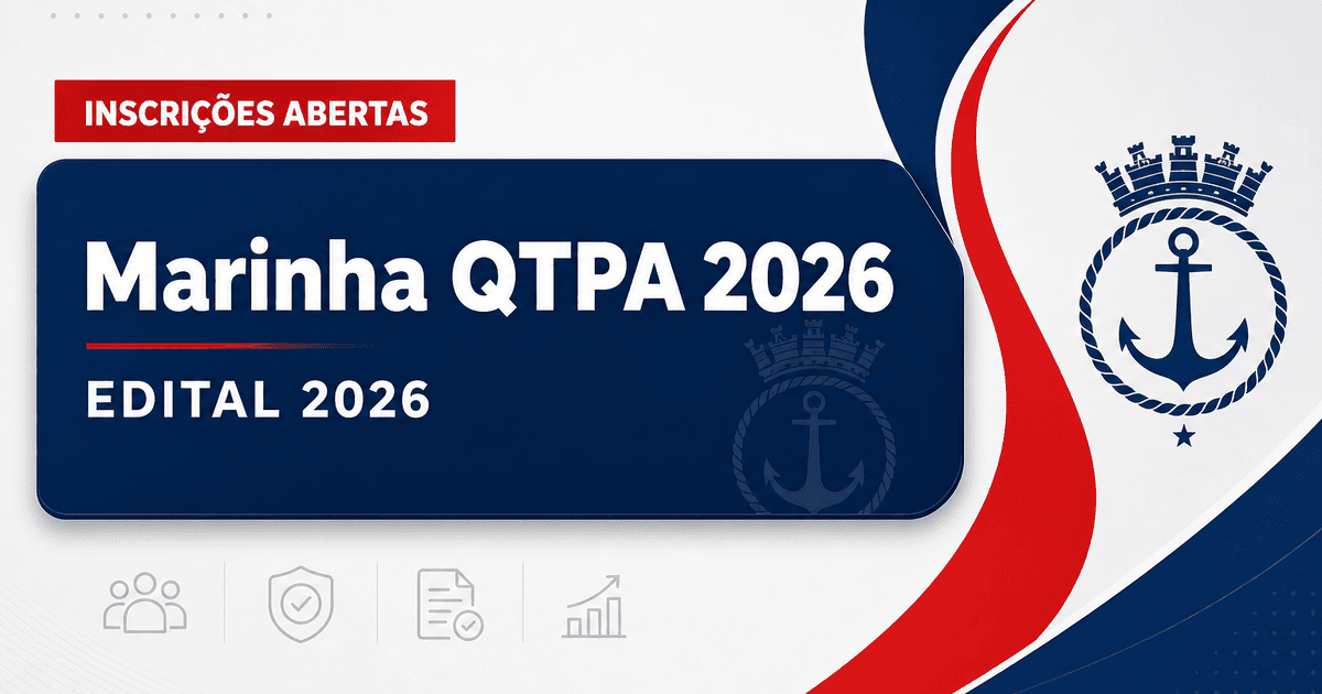 Concurso da Marinha: reta final de inscrições para o QTPA - da Marinha: reta final de inscriçõesra o QT