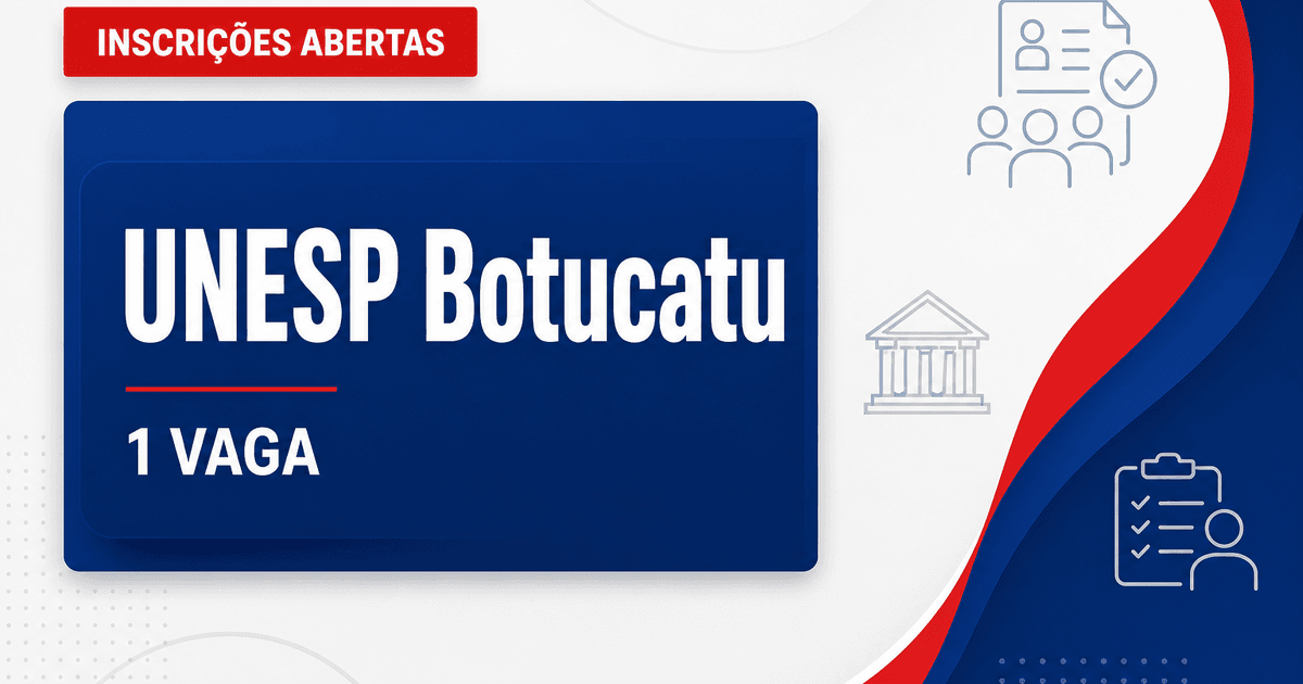 UNESP - Instituto de Biociências do Campus de Botucatu: UNESP Botucatu - SP abre vaga para Assistente de Suporte Acadêmi - Universidade Estadual Paulista