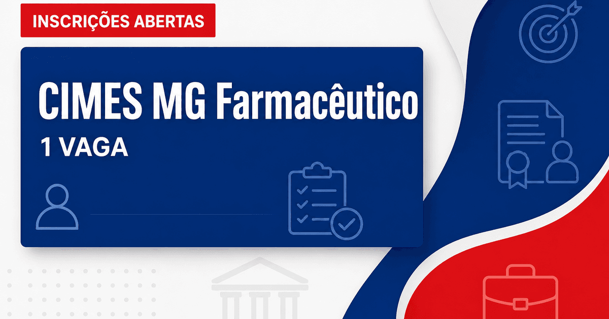 CIMES - Consórcio Intermunicipal Multifinalitário do Entorno de Salinas: CIMES - MG abre processo seletivo para o cargo - Consórcio Intermunicipal Multifinalitário do Entorno de Salinas