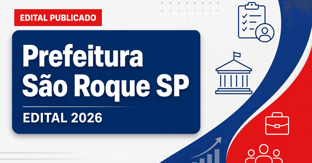 Prefeitura de São Roque SP reabre processo seletivo para serviçal II - Prefeitura de São Roque