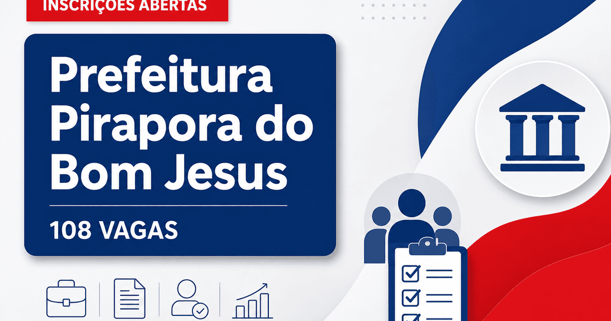 Prefeitura de Pirapora do Bom Jesus: Pirapora do Bom Jesus - SP abre editais de concurso e processo seletivo para divers - Prefeitura de Pirapora do Bom Jesus