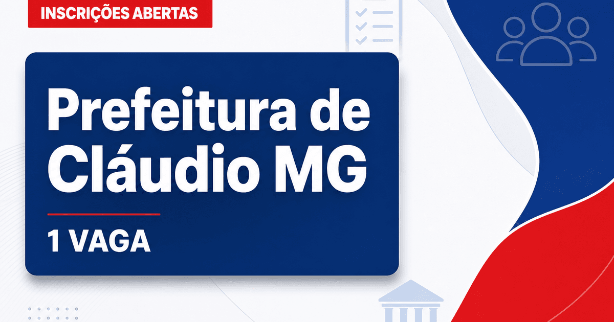 Prefeitura de Cláudio: Prefeitura de Cláudio - MG abre processo seletivo para Fonoaudiólogo - Prefeitura de Cláudio