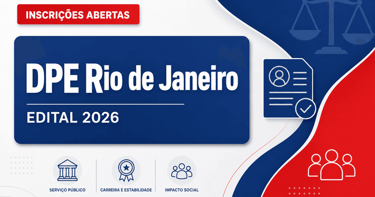 Concurso DPE RJ abre inscrições; veja requisitos e salários - Defensoria Pública do Estado