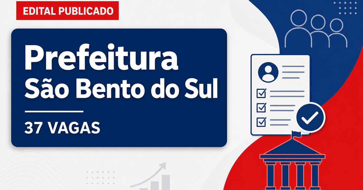 Prefeitura de São Bento do Sul: Prefeitura de São Bento do Sul - SC retifica processo seletivo com salários de até R$ 20 - Prefeitura de São Bento do Sul