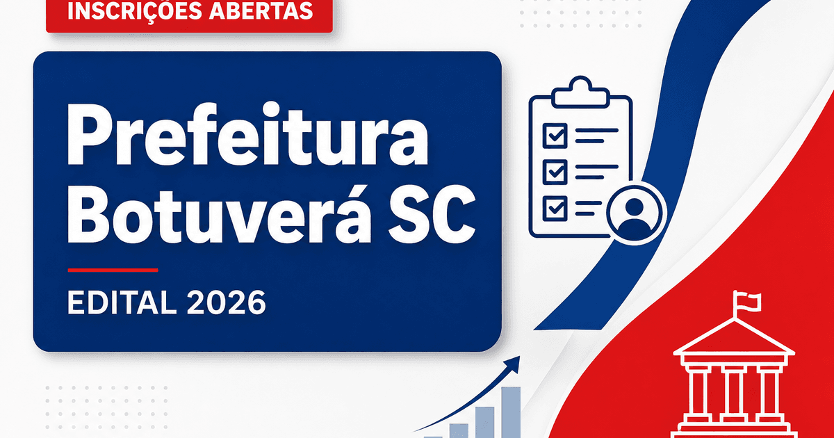 Prefeitura de Botuverá SC abre processo seletivo com vagas em diversas áreas - Prefeitura de Botuverá