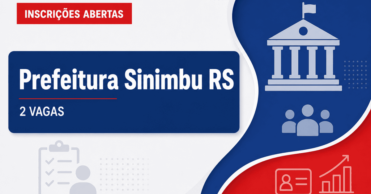 Prefeitura de Sinimbu RS abre processo seletivo para professor AEE com 2 vagas - Prefeitura de Sinimbu
