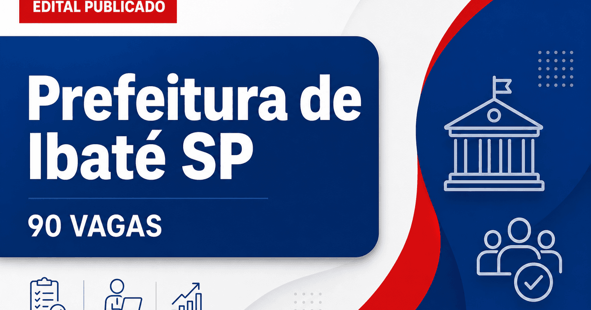 Prefeitura de Ibaté: Prefeitura de Ibaté - SP publica retificação em concurso público - Prefeitura de Ibaté
