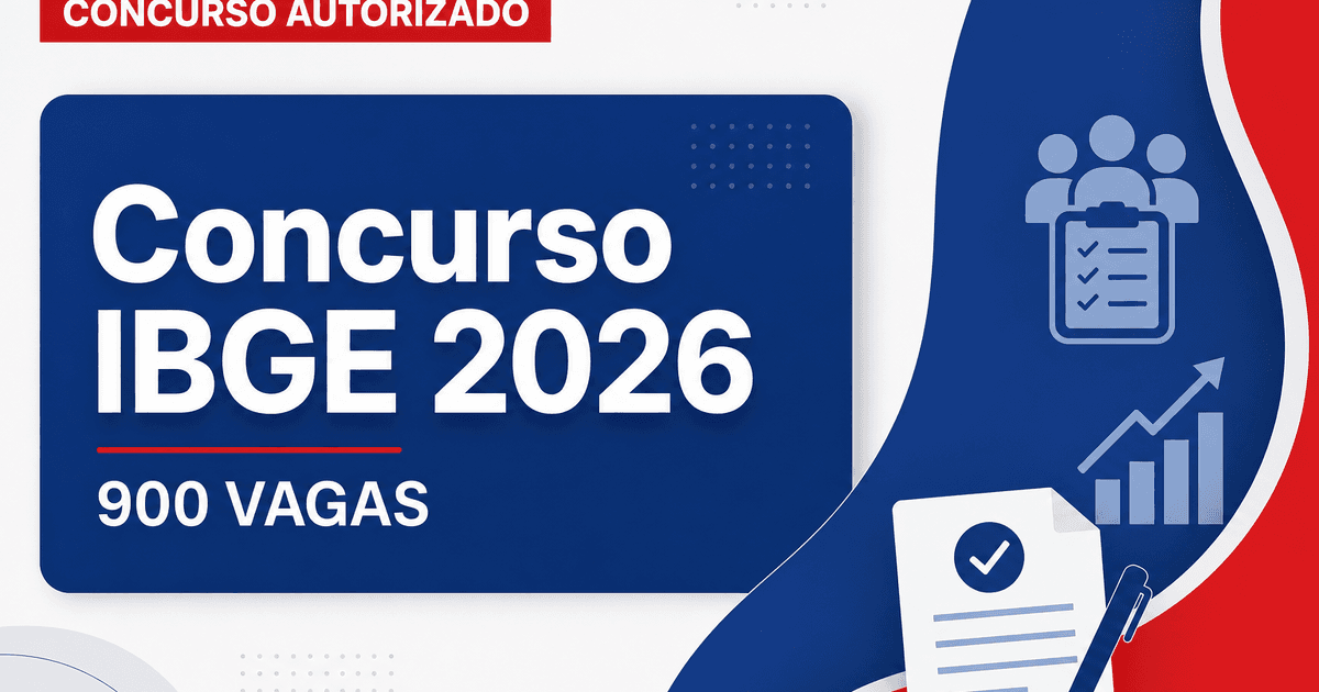 Novo concurso IBGE é solicitado com 900 vagas; veja os cargos - Novo IBGE é solicitado com 900 vagas; veja os cargos