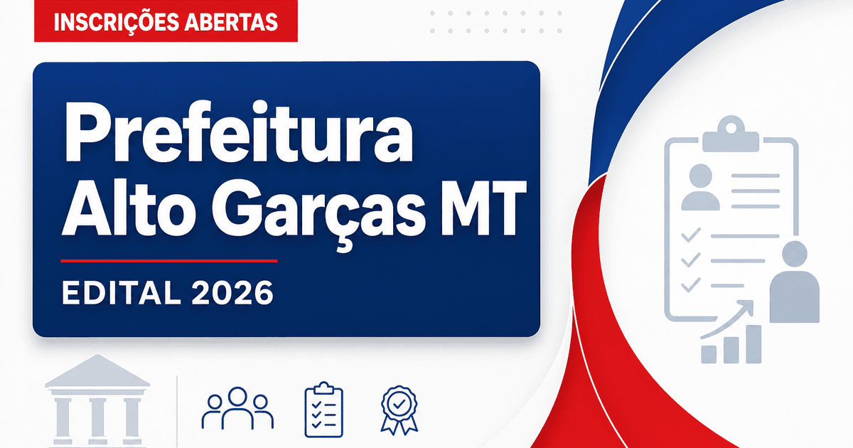 Prefeitura de Alto Garças MT abre processo seletivo para professor - Prefeitura de Alto Garças