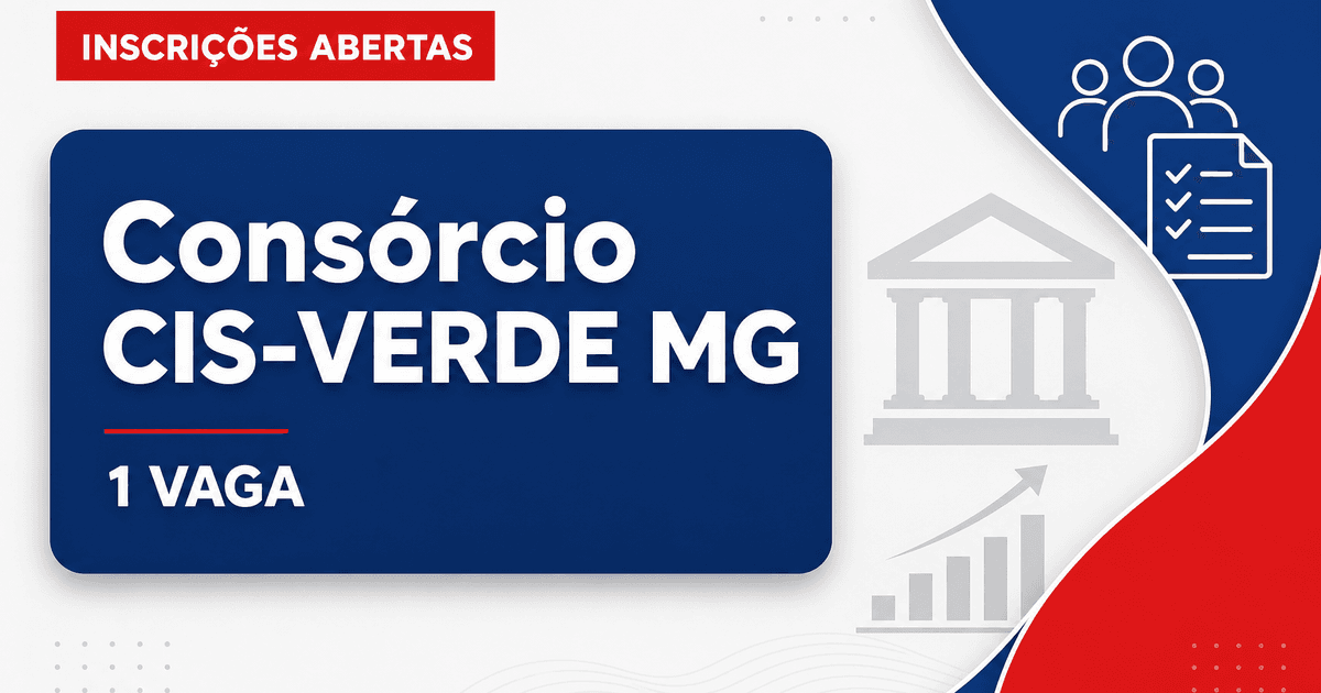 Consórcio CIS-VERDE Carangola MG abre processo seletivo para 1 vaga - Consórcio CIS-VERDE Carangola