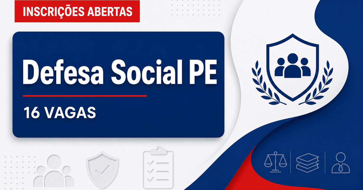 SDS - Secretaria de Defesa Social do Estado de Pernambuco: Secretaria de Defesa Social - PE lança processo seletivo para - Secretaria de Defesa Social