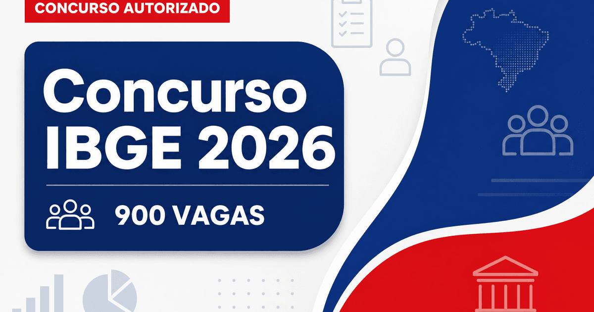 IBGE pede autorização para novo concurso com 900 vagas efetivas - IBGE pede autorizaçãora novo com 900 vagas efetivas
