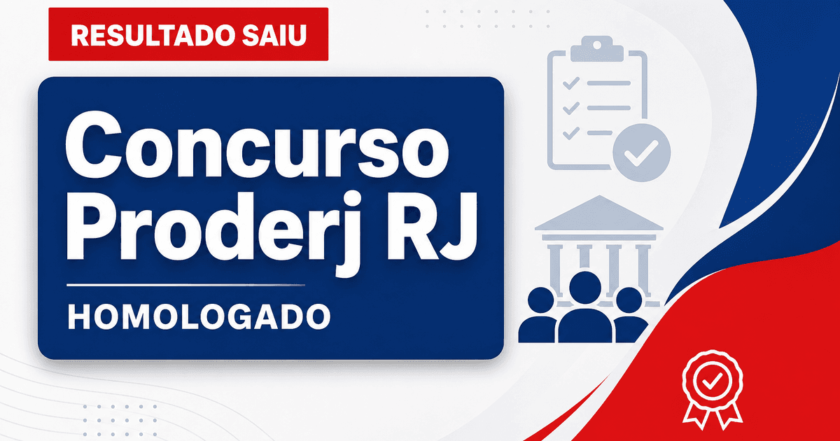 Concurso Proderj é homologado e convocações podem iniciar - Proderj