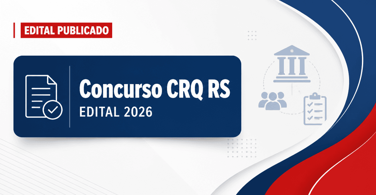 Concurso do CRQ RS: novo edital abre cargos de níveis médio e superior - Conselho Regional de Química