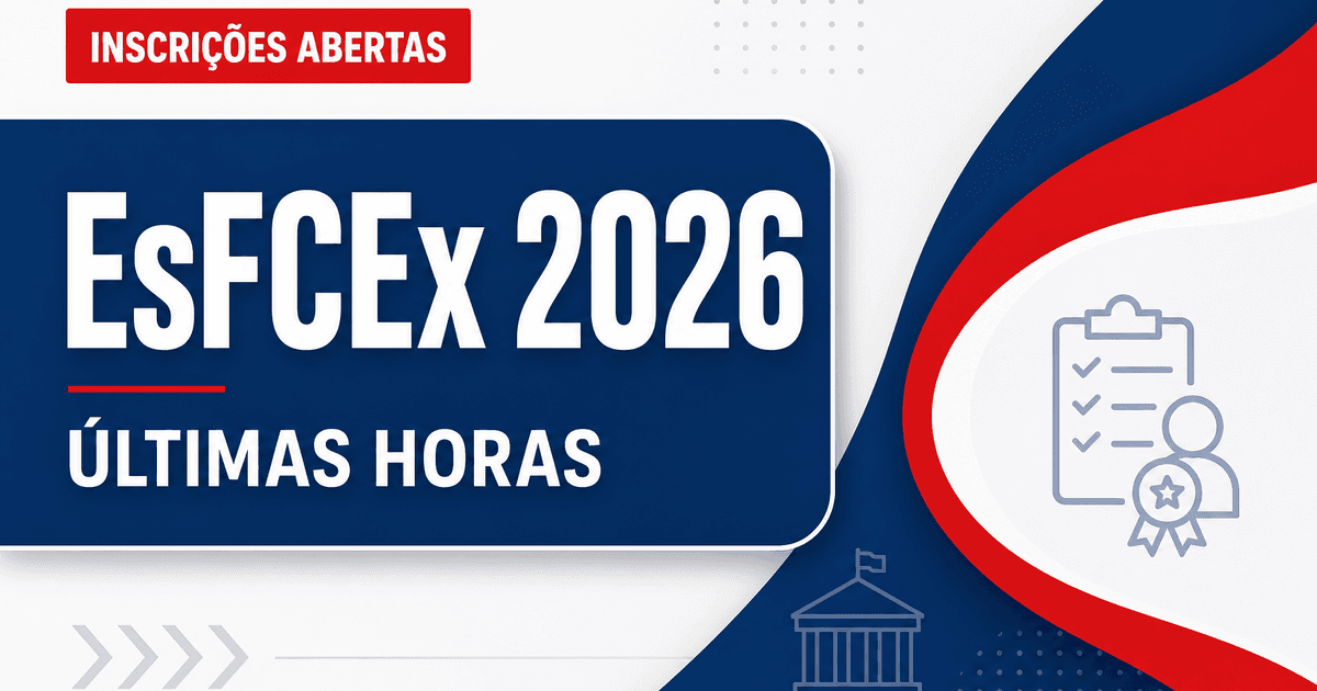 Concurso do Exército: últimas horas de inscrição para a EsFCEx - do Exército: últimas horas de inscriçãora a EsFCEx