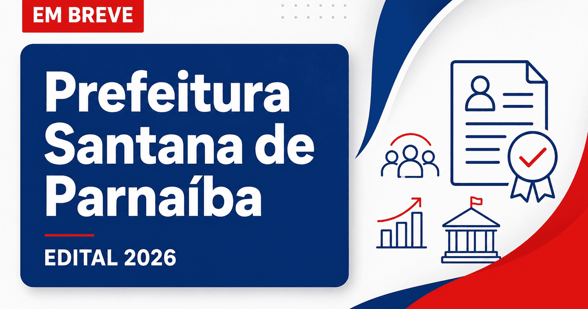 Concurso Prefeitura de Santana de Parnaíba SP: vagas para todos os níveis - Prefeitura de Santana de Parnaíba