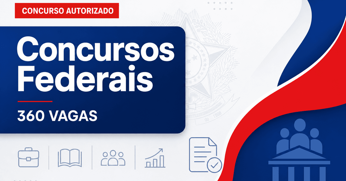 Concursos Federais têm 360 novas vagas previstas; veja os órgãos! - s Federais têm 360 novas vagas previstas; veja os órgãos!
