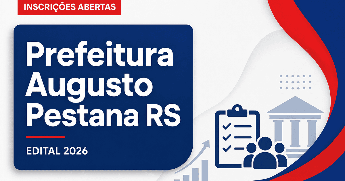 Prefeitura de Augusto Pestana - RS abre processo seletivo para Professor de Português - Prefeitura de Augusto Pestana