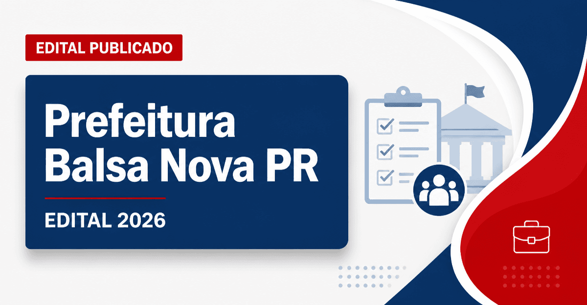 Prefeitura de Balsa Nova - PR abre vaga para condutor de veículos da educação - Prefeitura de Balsa Nova
