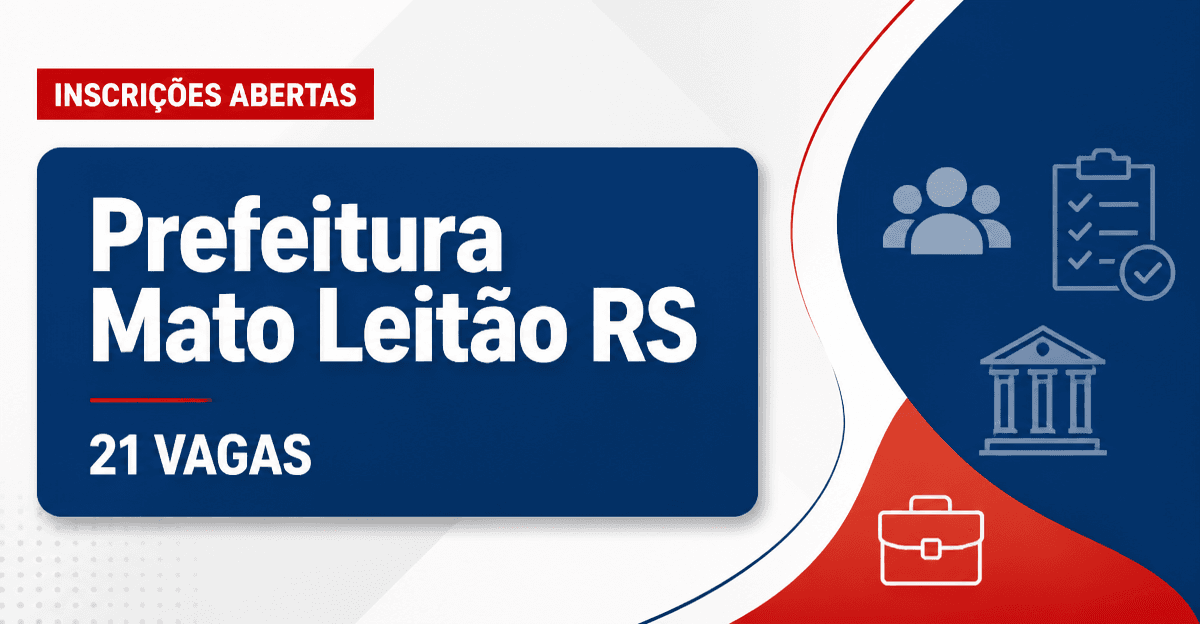 Prefeitura de Mato Leitão: Prefeitura de Mato Leitão - RS abre concurso público com salários de até R$ 10,5 mil - Prefeitura de Mato Leitão