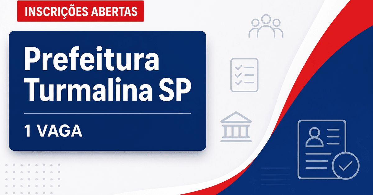 Prefeitura de Turmalina - SP abre vaga para Agente Comunitário de Saúde - Prefeitura de Turmalina