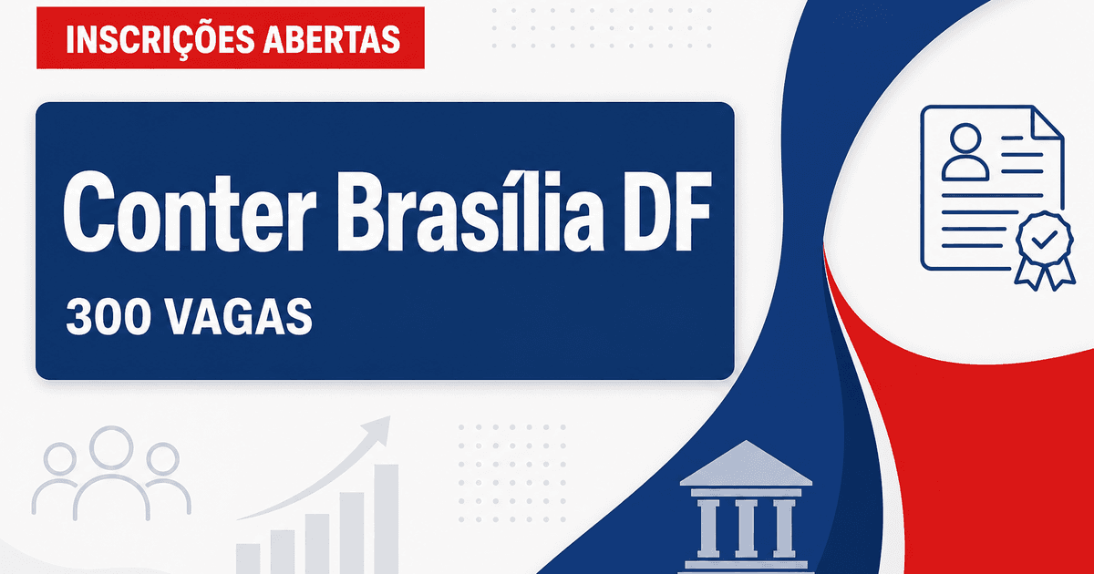 Concurso do Conter: reta final de inscrições para mais de 300 vagas em Brasília - Conter