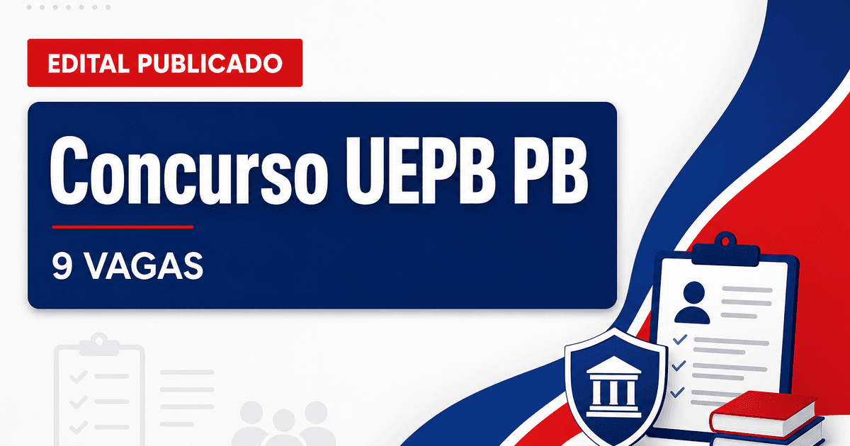 Concurso UEPB PB: edital aberto com 9 vagas para técnicos e superiores - Universidade Estadual da Paraíba