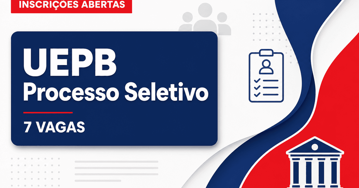 Processo seletivo UEPB PB abre 7 vagas para técnicos laboratoriais - Universidade Estadual da Paraíba