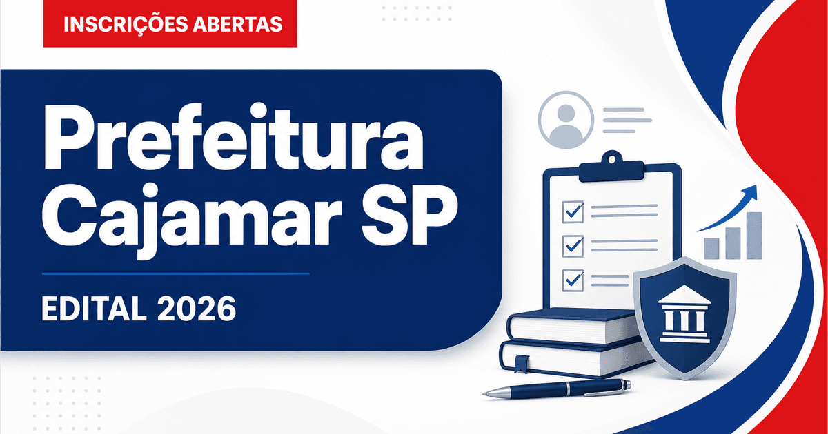 Prefeitura de Cajamar - SP abre processo seletivo para professores de diversas áreas - Prefeitura de Cajamar