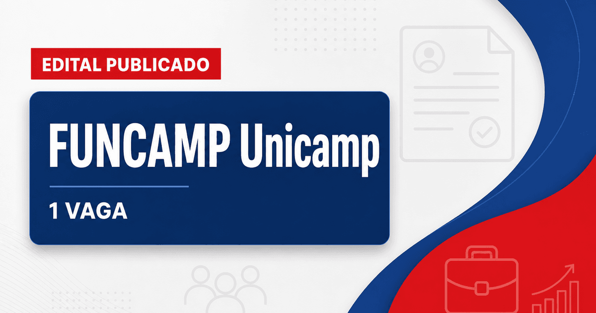 Processo seletivo FUNCAMP Unicamp abre 1 vaga para analista em Campinas SP - FUNCAMP Unicamp