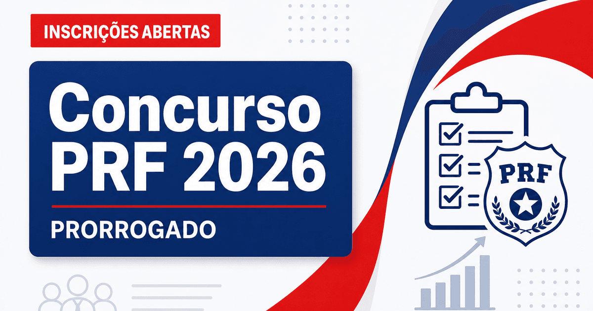 Concurso PRF é prorrogado pela terceira vez; veja novo prazo! - PRF é prorrogado pela terceira vez; veja novo prazo!