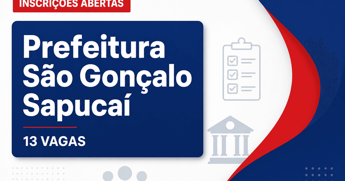 Prefeitura de São Gonçalo do Sapucaí: Prefeitura de São Gonçalo do Sapucaí - MG abre seleção para Agentes de Saúde e de - Prefeitura de São Gonçalo do Sapucaí