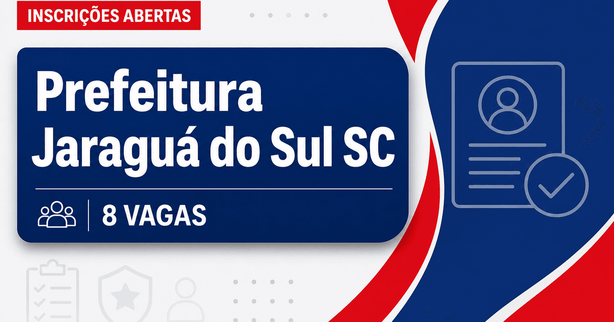 Prefeitura de Jaraguá do Sul: Prefeitura de Jaraguá do Sul - SC abre seleção com salários de até R$ 23.224,51 - Prefeitura de Jaraguá do Sul