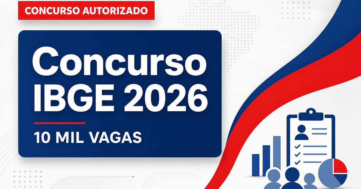 Concurso IBGE: live traz detalhes sobre editais com 10 mil vagas - IBGE: live traz detalhes sobre editais com 10 mil vagas