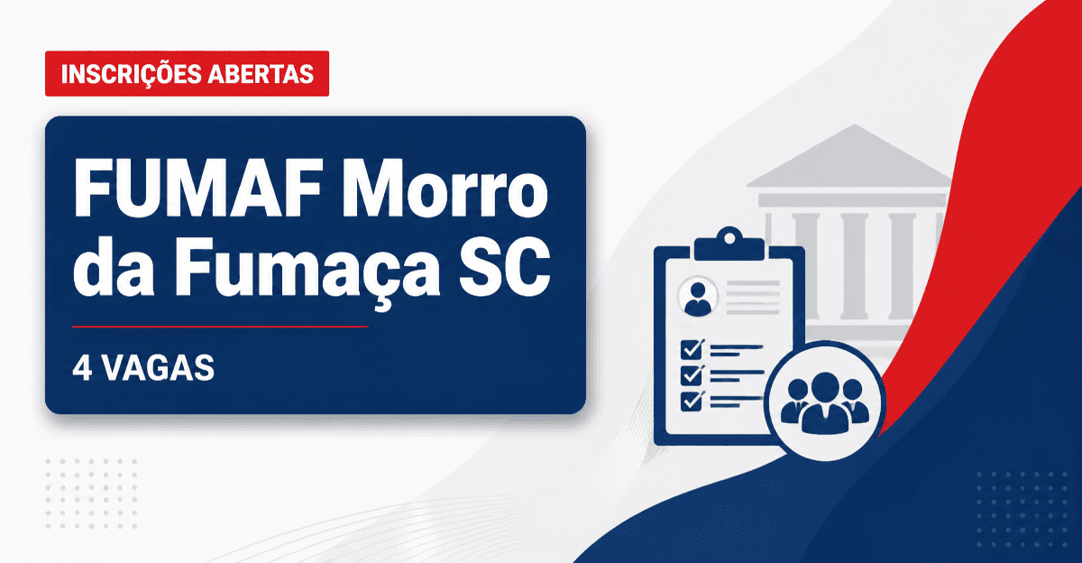 FUMAF - Fundação Municipal do Meio Ambiente de Morro da Fumaça: FUMAF de Morro da Fumaça - SC abre vagas com salários de - Fundação Municipal do Meio Ambiente de Morro da Fumaça