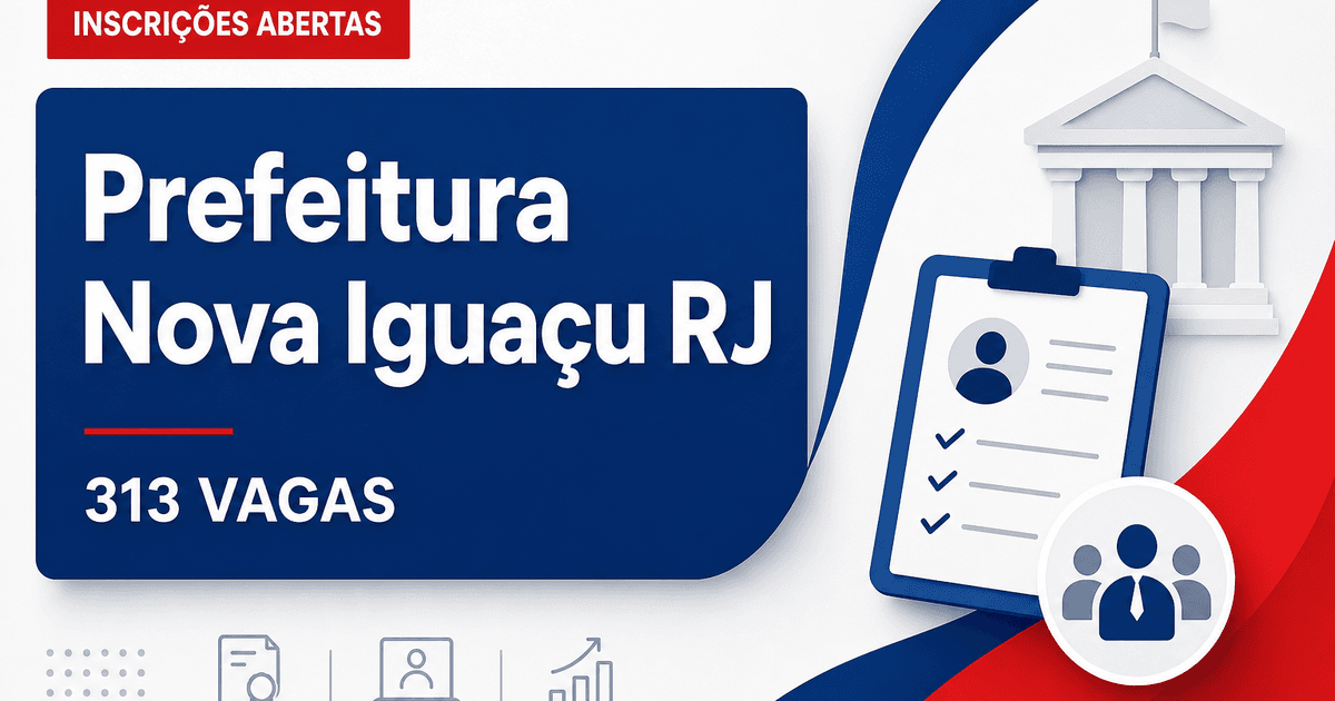 Prefeitura de Nova Iguaçu: Prefeitura de Nova Iguaçu - RJ abre seleção com 313 vagas para Agente de Apoio à Inclusão - Prefeitura de Nova Iguaçu