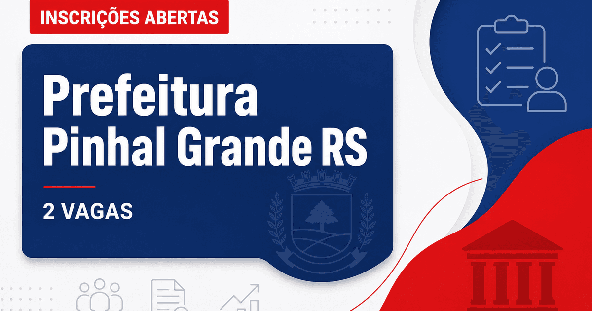 Prefeitura de Pinhal Grande: Prefeitura de Pinhal Grande - RS abre vagas para Psicólogo e Nutricionista - Prefeitura de Pinhal Grande